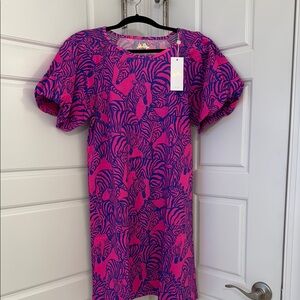 NWT Lilly Pulitzer Passion Fruit Pink and Blue Dress